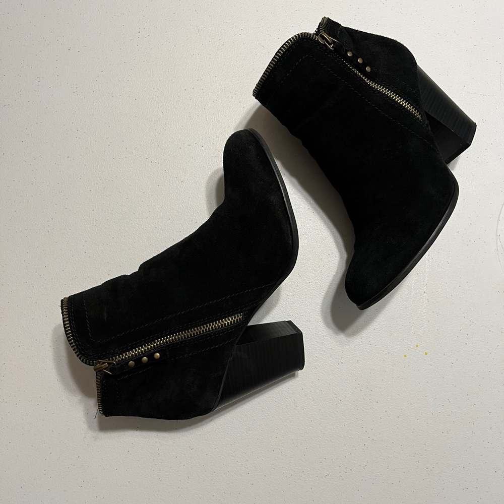 Black Suede Booties